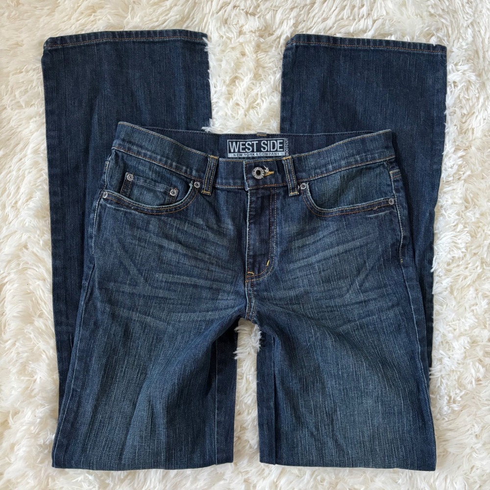 West Side New York & Company Bootcut Jeans Dark Wash Size 6 Denim